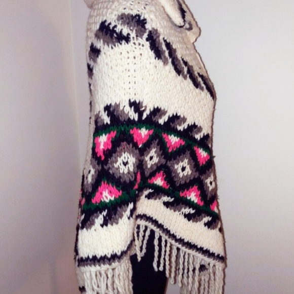 Vintage Poncho pullover - Picture 4 of 6